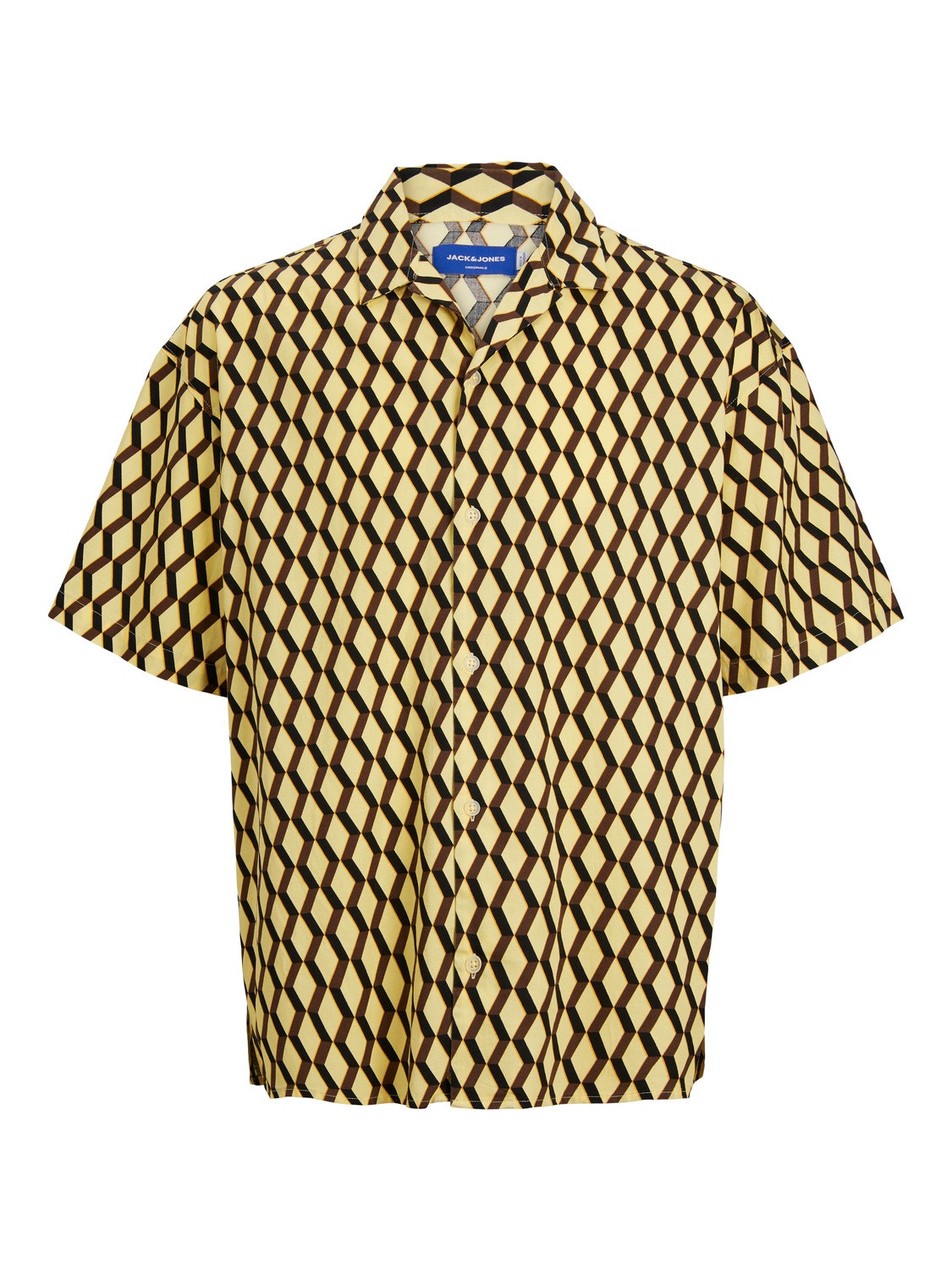 Jack & Jones Camisa estampada Regular Fit -French Vanilla - 12233627