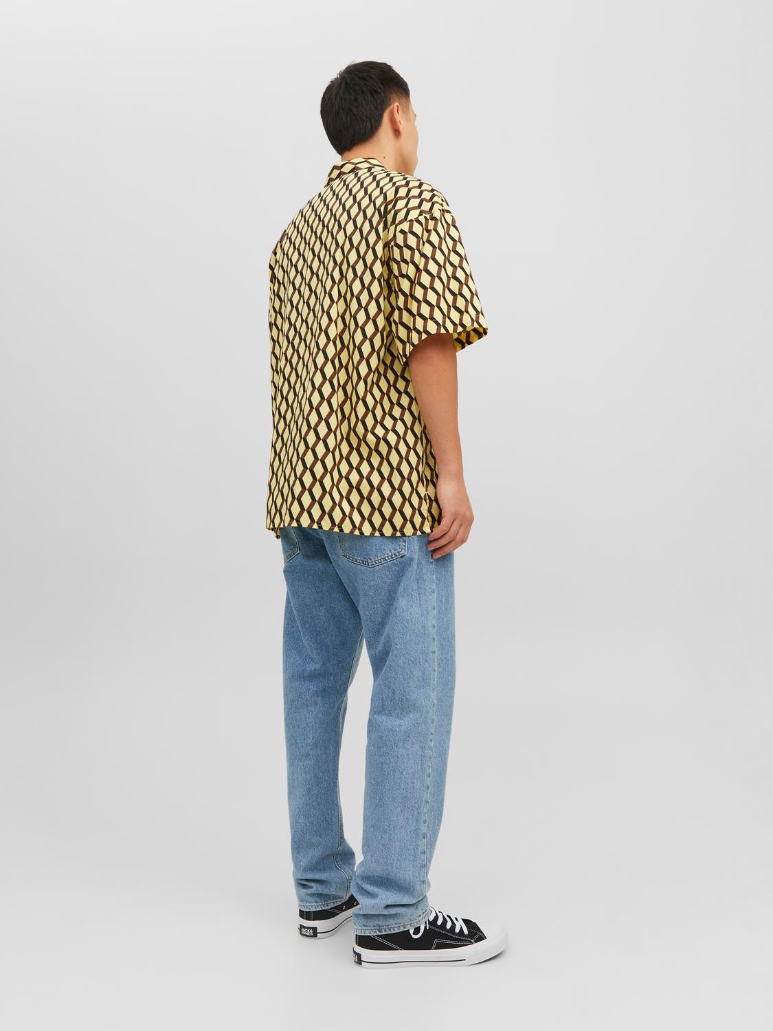 Jack & Jones Regular Fit Skjorte med print -French Vanilla - 12233627
