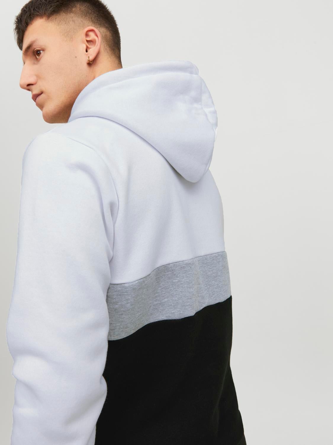 Hoodie in white outlet colour