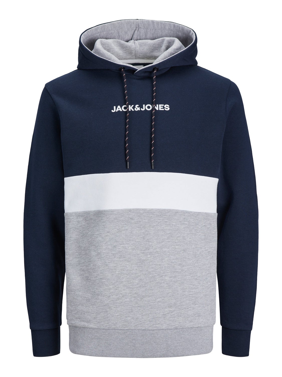 Colour Blocking Kapuzenpullover | Dunkelblau | Jack & Jones®