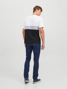 Jack & Jones Camiseta Bloques de color Cuello redondo -White - 12233961