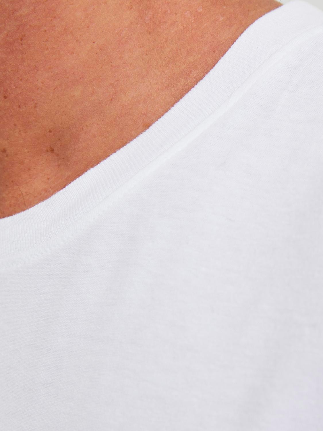Jack & Jones Colour block Crew neck T-shirt -White - 12233961
