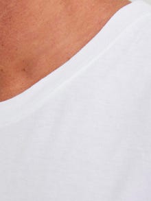 Jack & Jones Colour block Crew neck T-shirt -White - 12233961