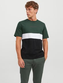 Jack & Jones Colour Blocking Rundhals T-shirt -Mountain View - 12233961
