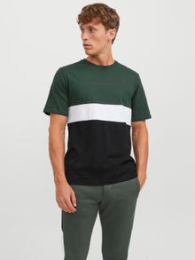 Jack & Jones Színes kockás Környak Trikó -Mountain View - 12233961