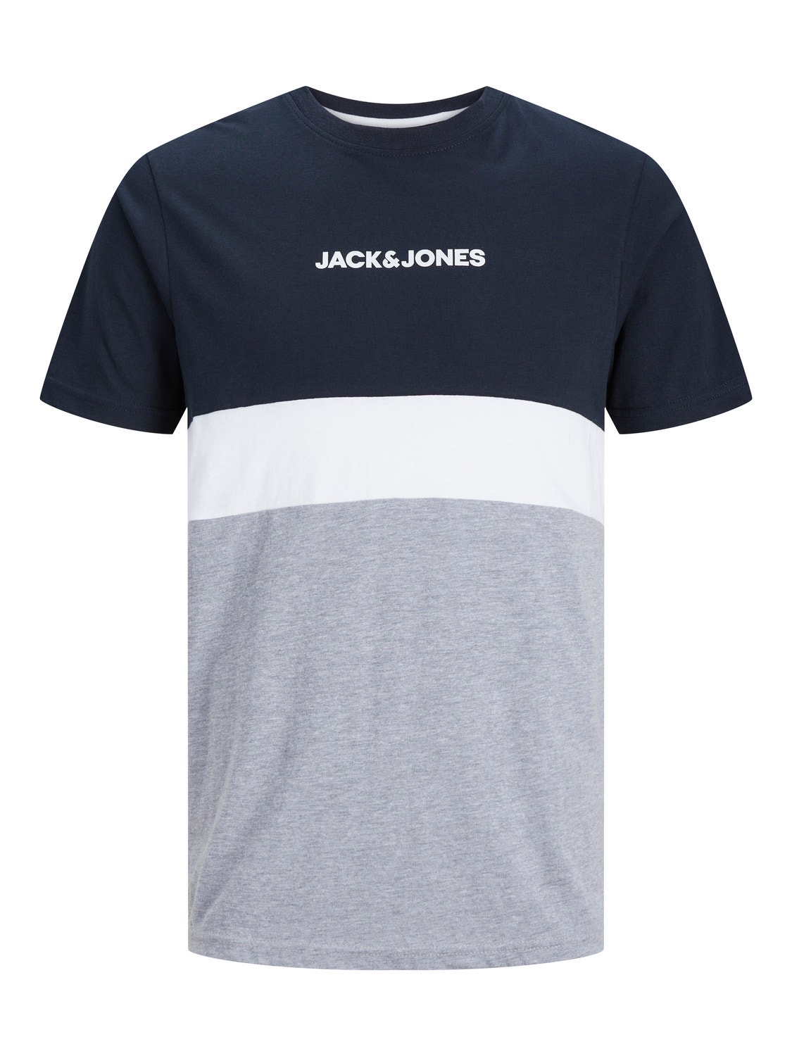 Jack & Jones Camiseta Bloques de color Cuello redondo -Navy Blazer - 12233961