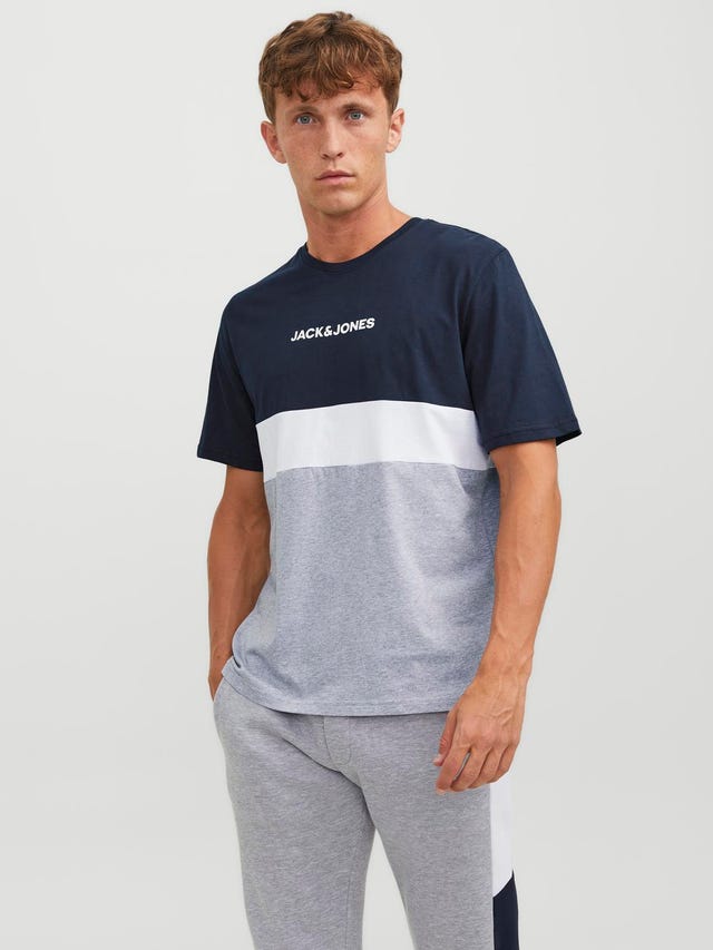 Jack & Jones Blokkfarge O-hals T-skjorte - 12233961