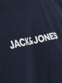 Jack & Jones Blokkfarge O-hals T-skjorte -Navy Blazer - 12233961