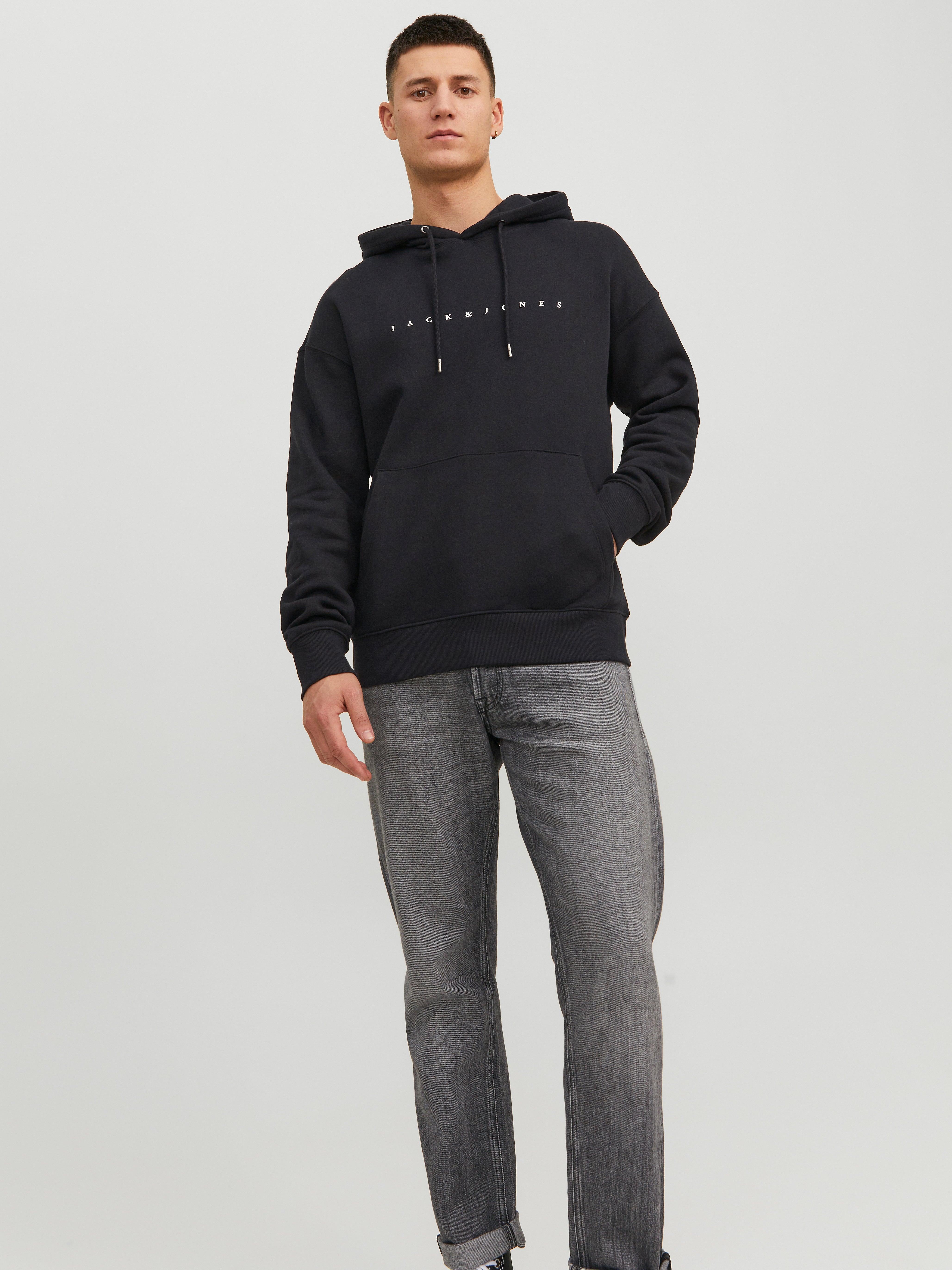 Text Hoodie | Black | Jack u0026 Jones®