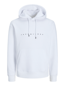 Jack & Jones Hoodie Logo -White - 12233972