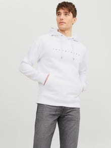 Jack & Jones Hoodie Logo -White - 12233972