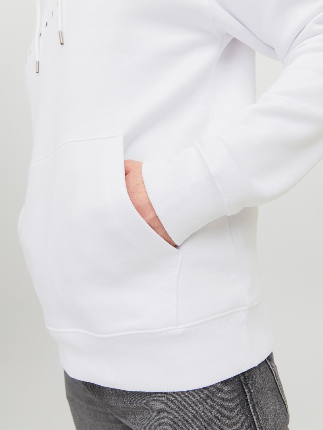 Jack and jones white cheap hoodie