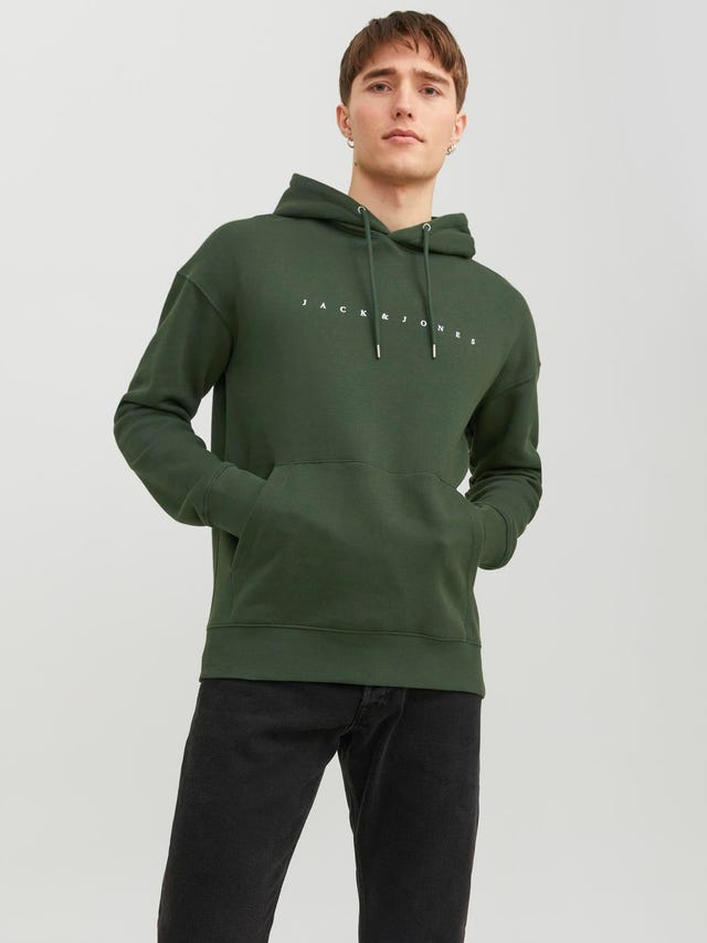 Jack & Jones Logo Hoodie - 12233972