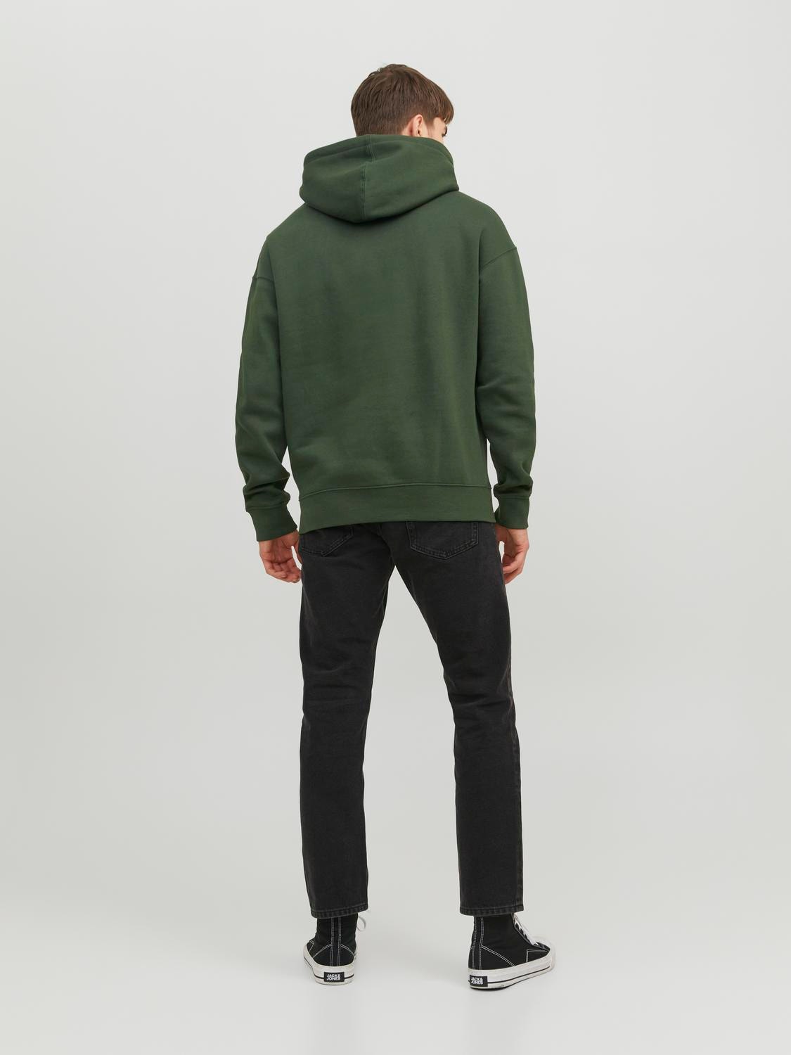 Jack & Jones Logo Hoodie -Mountain View - 12233972