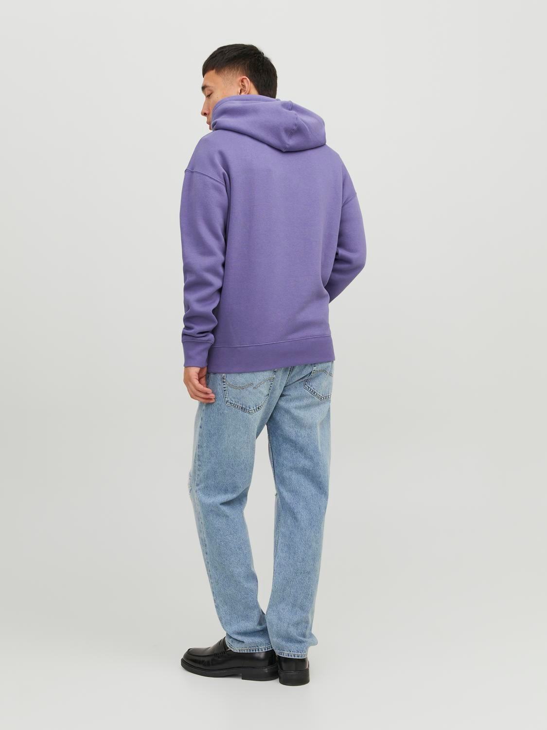 Jack & Jones Logo Hoodie -Twilight Purple - 12233972