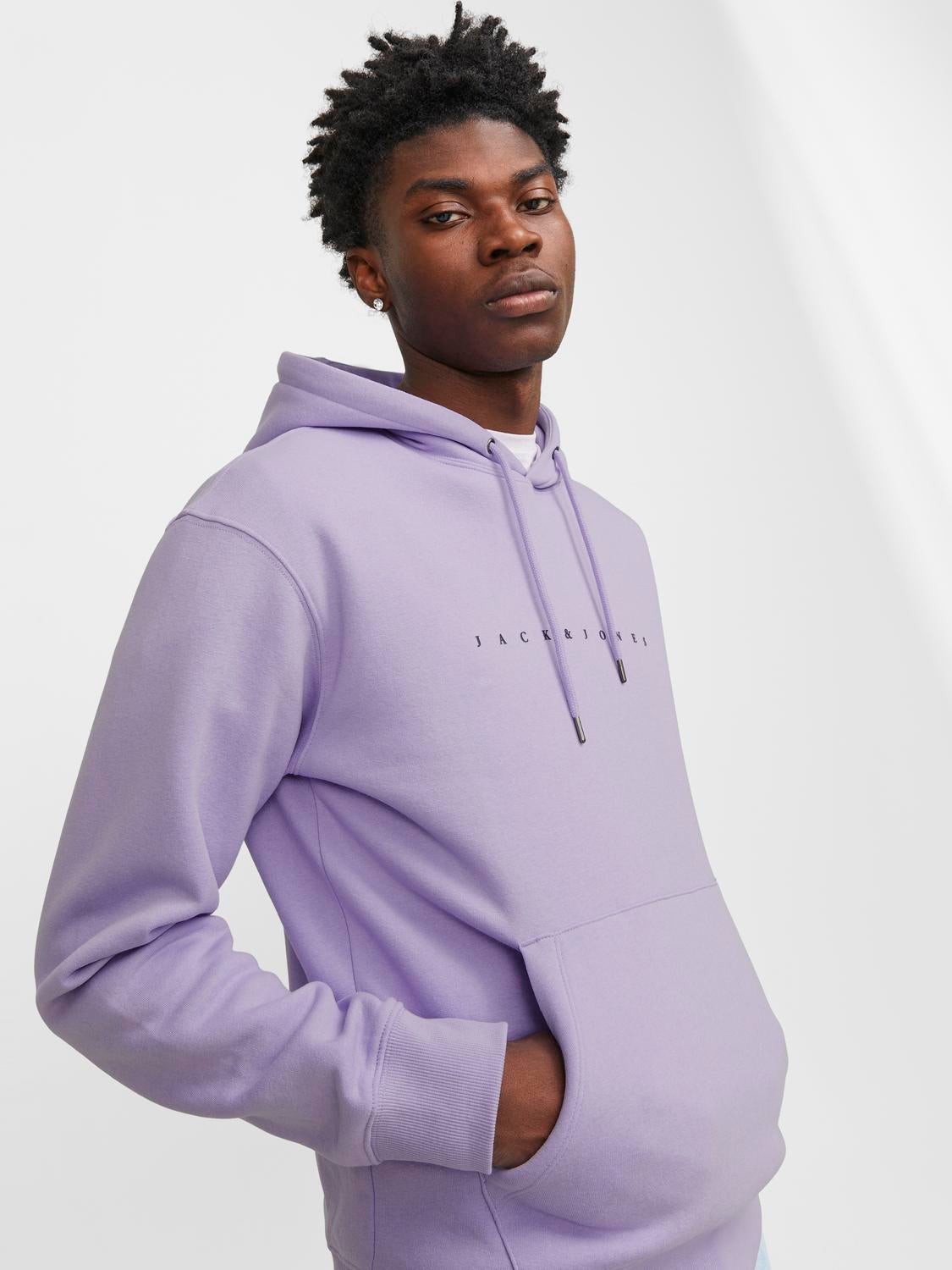 Purple hoodie best sale with rose