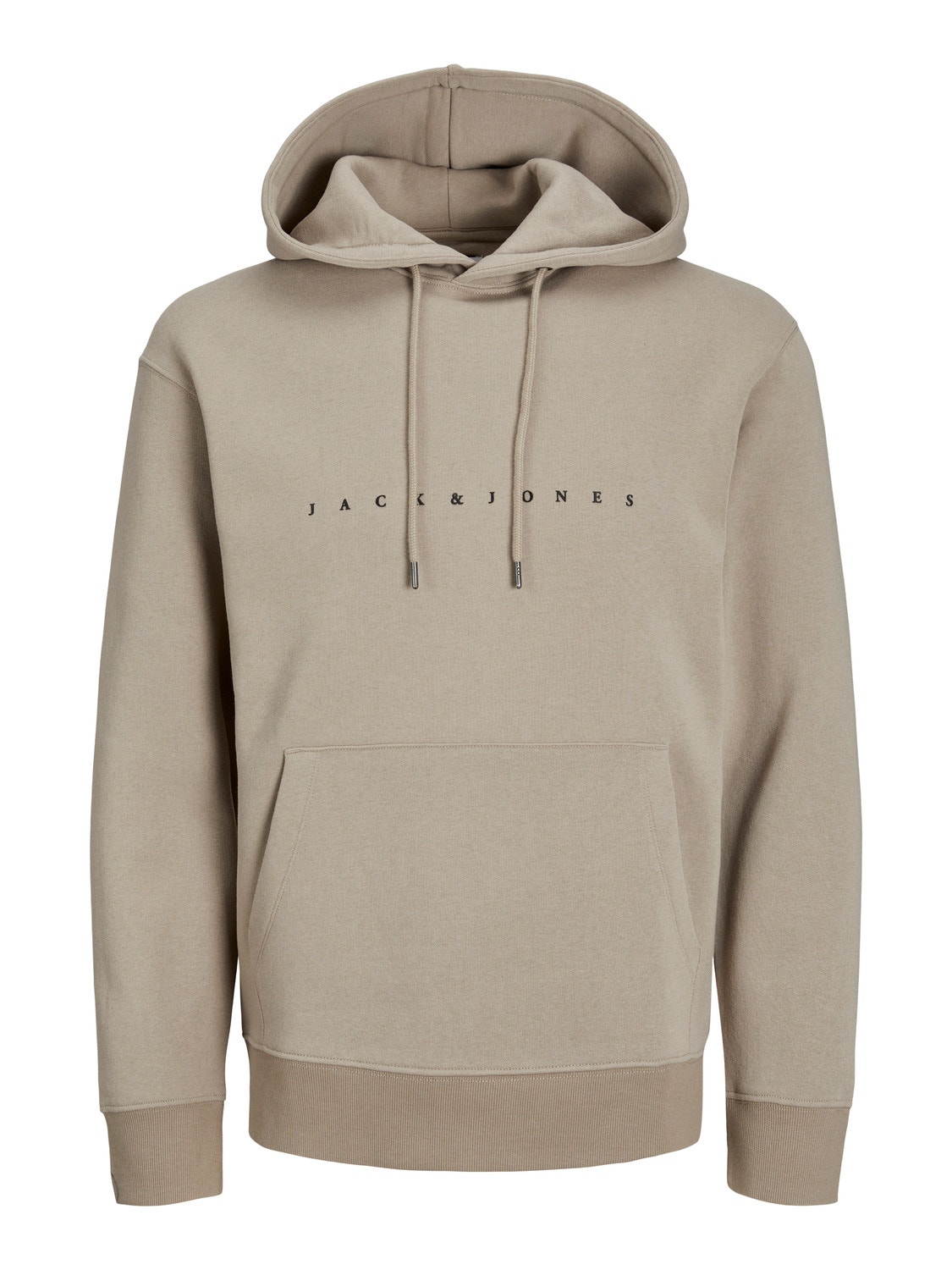 Jack & Jones Logo Hoodie -Crockery - 12233972