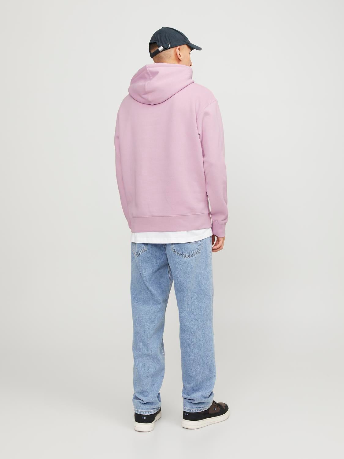 Light pink clearance hoodie with rose