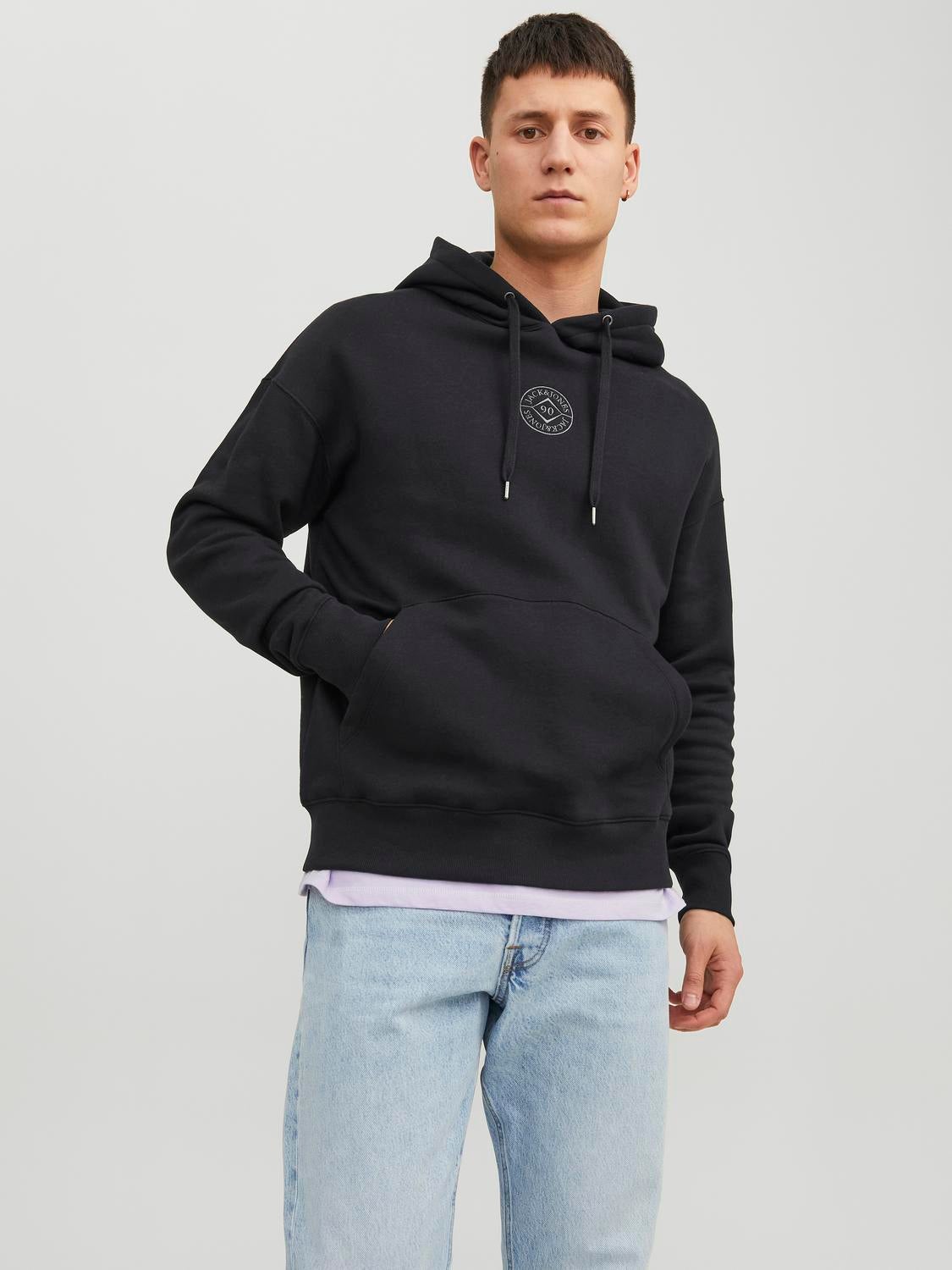 Sweat À Capuche Imprimé - Jack & Jones - Modalova