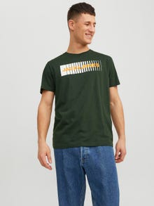 Jack & Jones Logotyp Rundringning T-shirt -Mountain View - 12233999