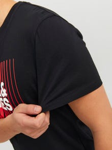 Jack & Jones Camiseta Logotipo Cuello redondo -Black - 12233999