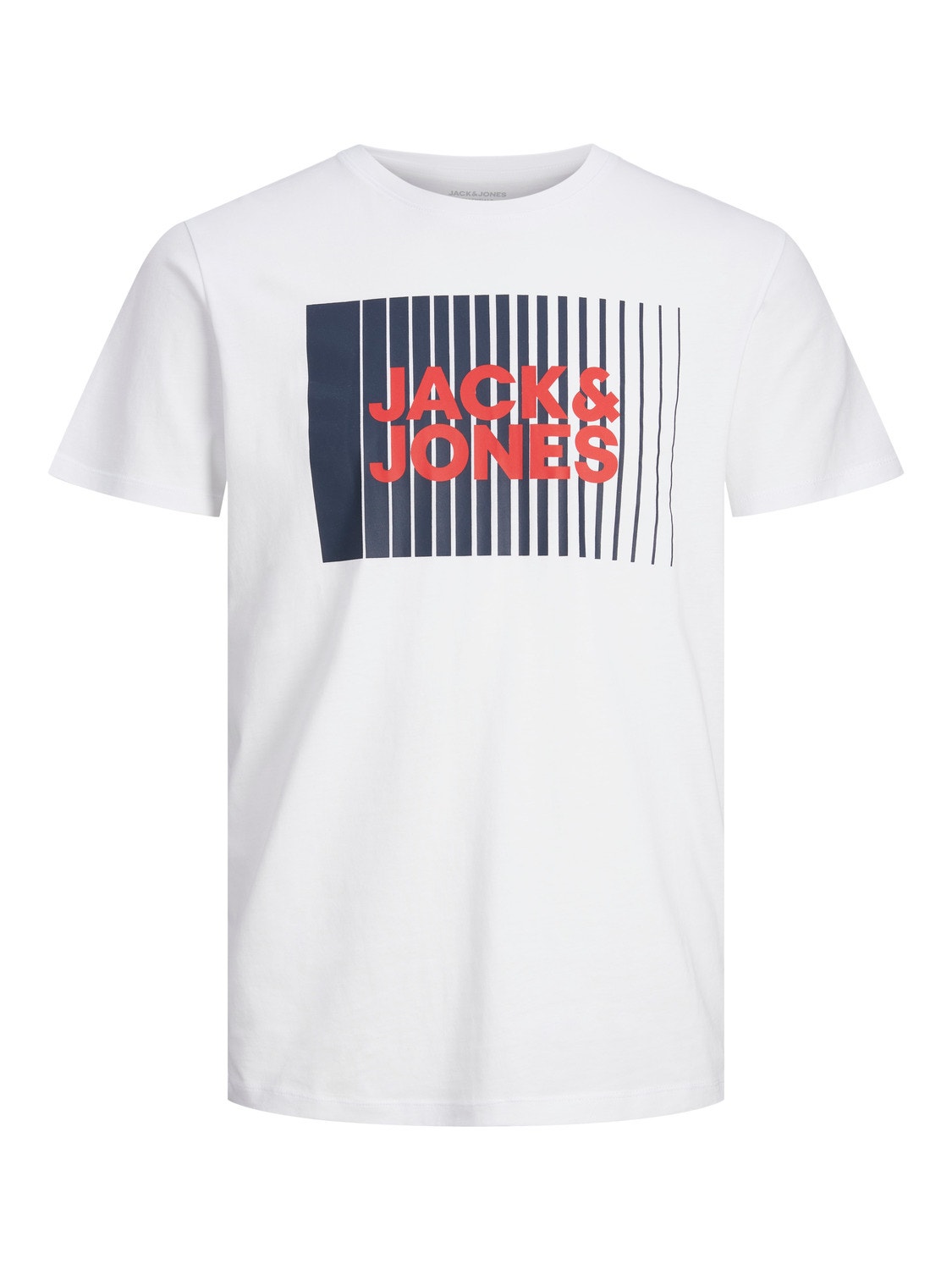 Jack & Jones Logo Crew neck T-shirt -White - 12233999