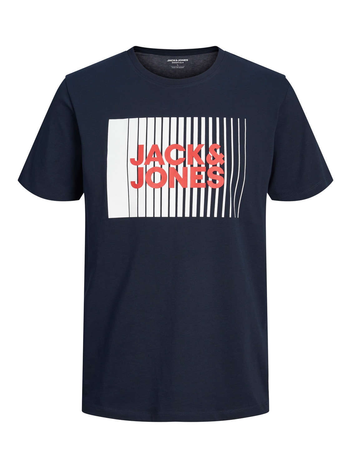 Jack & Jones Logo Pyöreä pääntie T-paita -Navy Blazer - 12233999