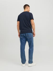 Jack & Jones Logotipas Apskritas kaklas Marškinėliai -Navy Blazer - 12233999