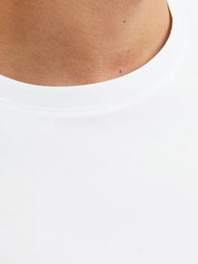 Jack & Jones Logotipas Apskritas kaklas Marškinėliai -White - 12233999