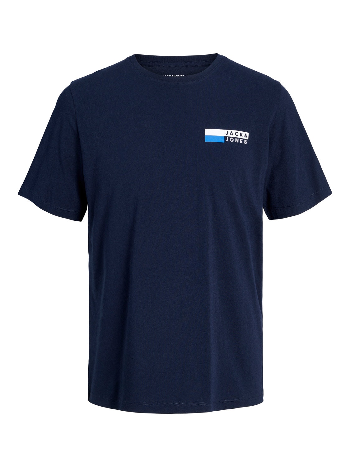 Jack & Jones Logo O-hals T-skjorte -Navy Blazer - 12233999