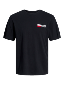 Jack & Jones Logo O-hals T-skjorte -Black - 12233999