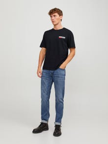 Jack & Jones Logo O-hals T-skjorte -Black - 12233999