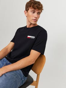 Jack & Jones Logo O-hals T-skjorte -Black - 12233999