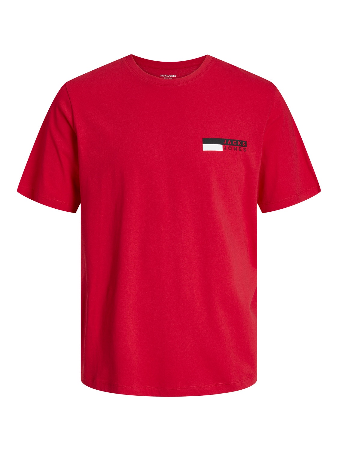 Jack & Jones T-shirt Logo Col rond -True Red - 12233999