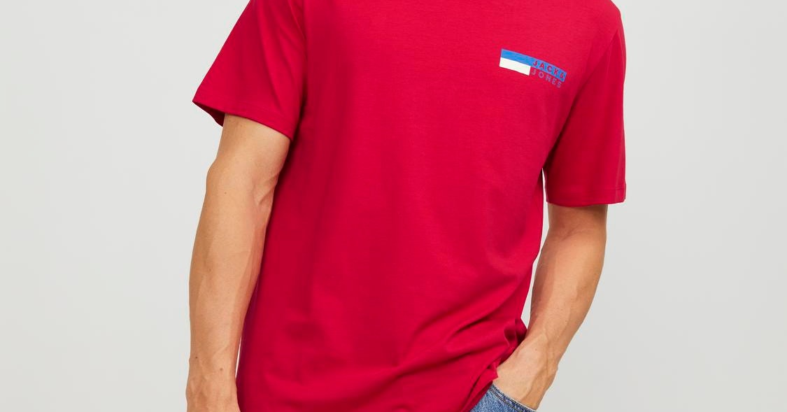 JACK & JONES Jjegingham Twill Shirt L/S Noos Camisa, Rojo (Red), XS Uomo :  : Moda