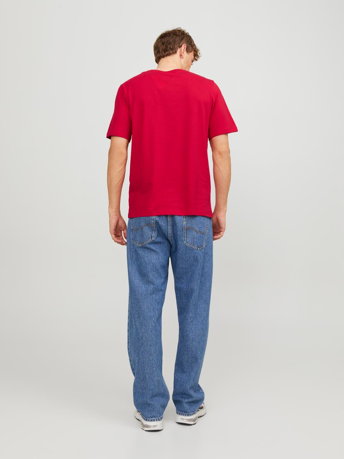 Jack & Jones Camiseta Logotipo Cuello redondo -True Red - 12233999