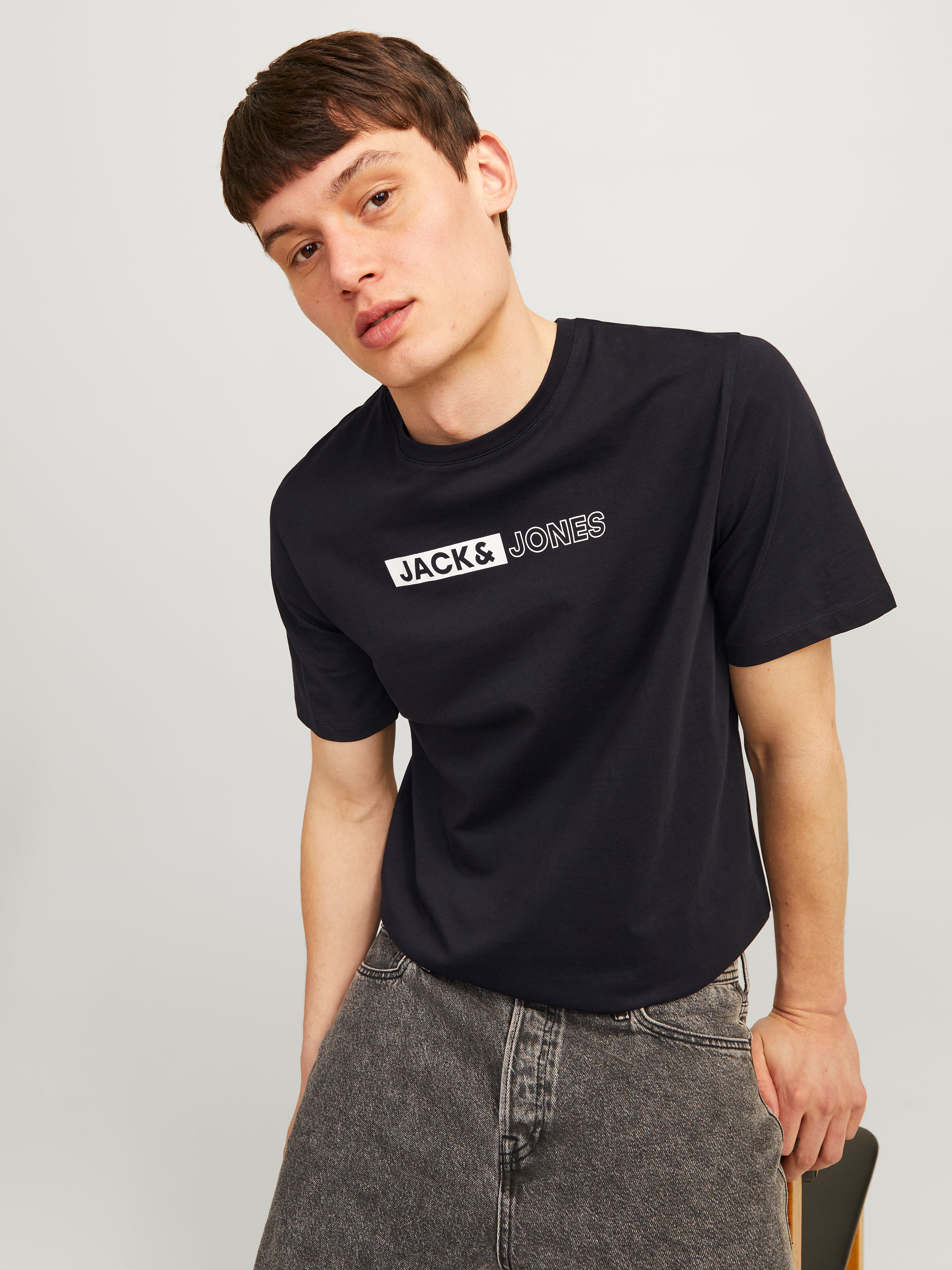 Tシャツ・カットソー NOT4NERD Pointed Logo TShirts Black TS080BK Logo T-shirt | Black | Jack & Jones®