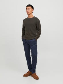Jack & Jones Slim Fit 5-pocket trousers -Navy Blazer - 12234107