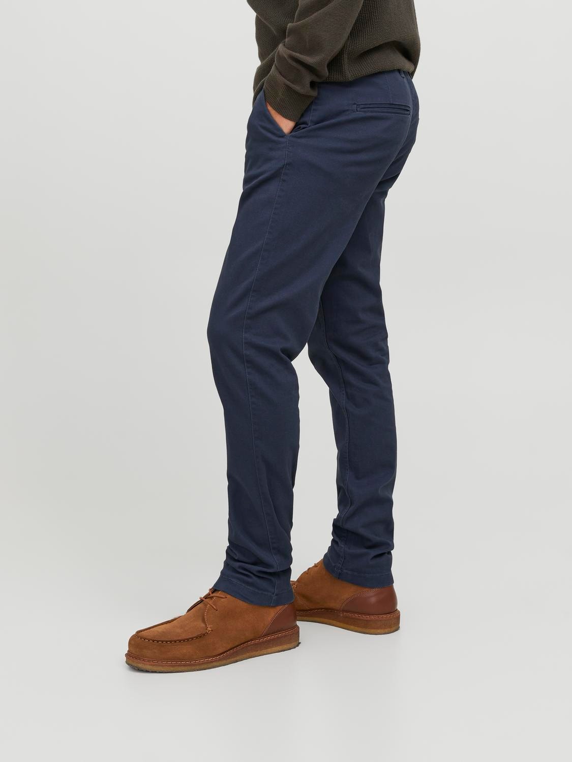 Jack & Jones Pantalon chino Slim Fit -Navy Blazer - 12234107