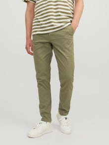 Jack & Jones Παντελόνι Slim Fit 5 τσέπης -Olive Night - 12234107