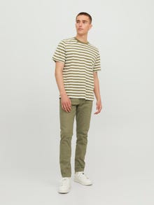 Jack & Jones Παντελόνι Slim Fit 5 τσέπης -Olive Night - 12234107