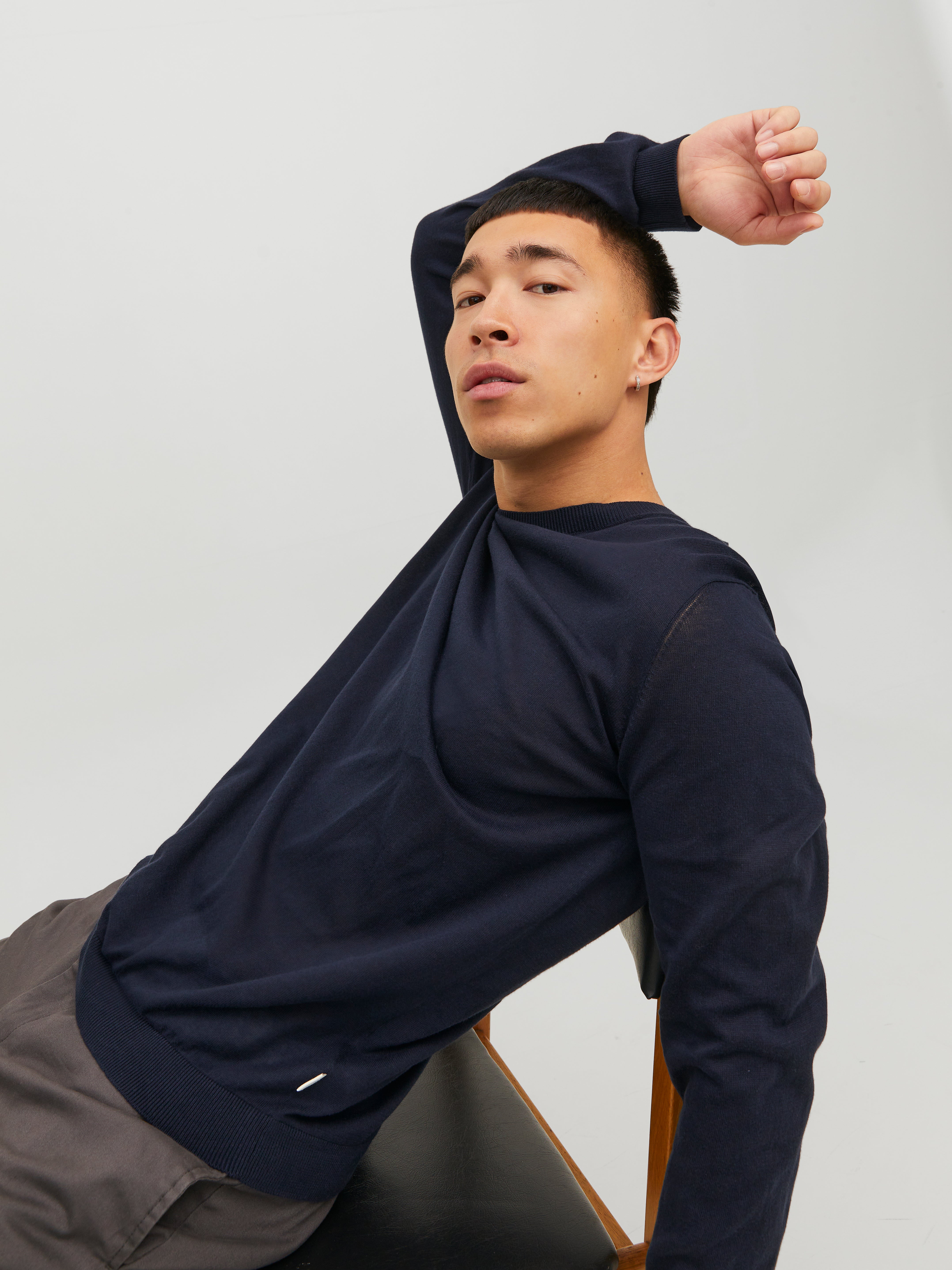 Jack & Jones Plain Crew Neck Jumper - 12234139