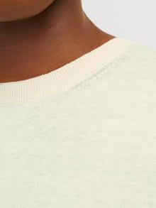 Jack & Jones Plain Crew neck Crew Neck Jumper -Summer Sand - 12234141