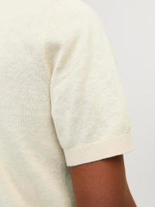 Jack & Jones Enfärgat Rundringning Crewneck Stickad tröja -Summer Sand - 12234141