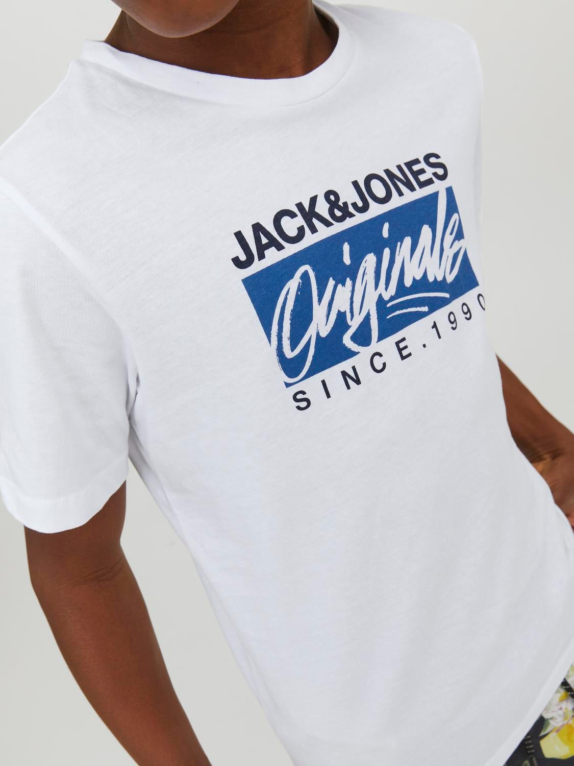 Jack Jones Corp Logo Short Sleeve T-Shirt | centenariocat.upeu.edu.pe