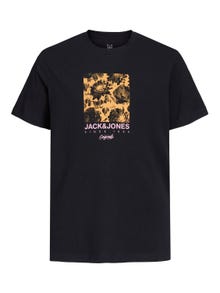 Jack & Jones Logo T-skjorte For gutter -Black - 12234179