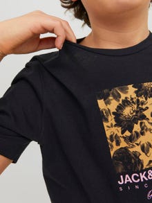 Jack & Jones Logo T-skjorte For gutter -Black - 12234179