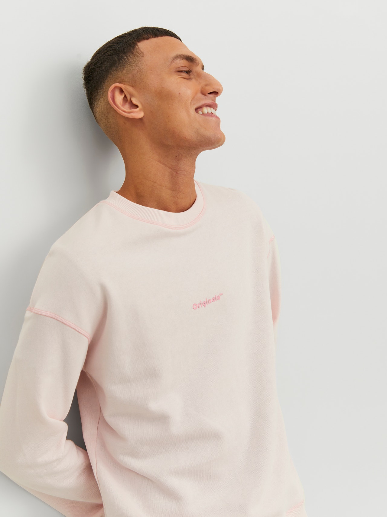 Jack & Jones Logo Sweatshirt med rund hals -Tender Touch - 12234185