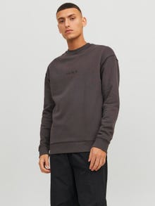 Jack & Jones Logo Pyöreäkauluksinen collegepaita -Phantom - 12234185