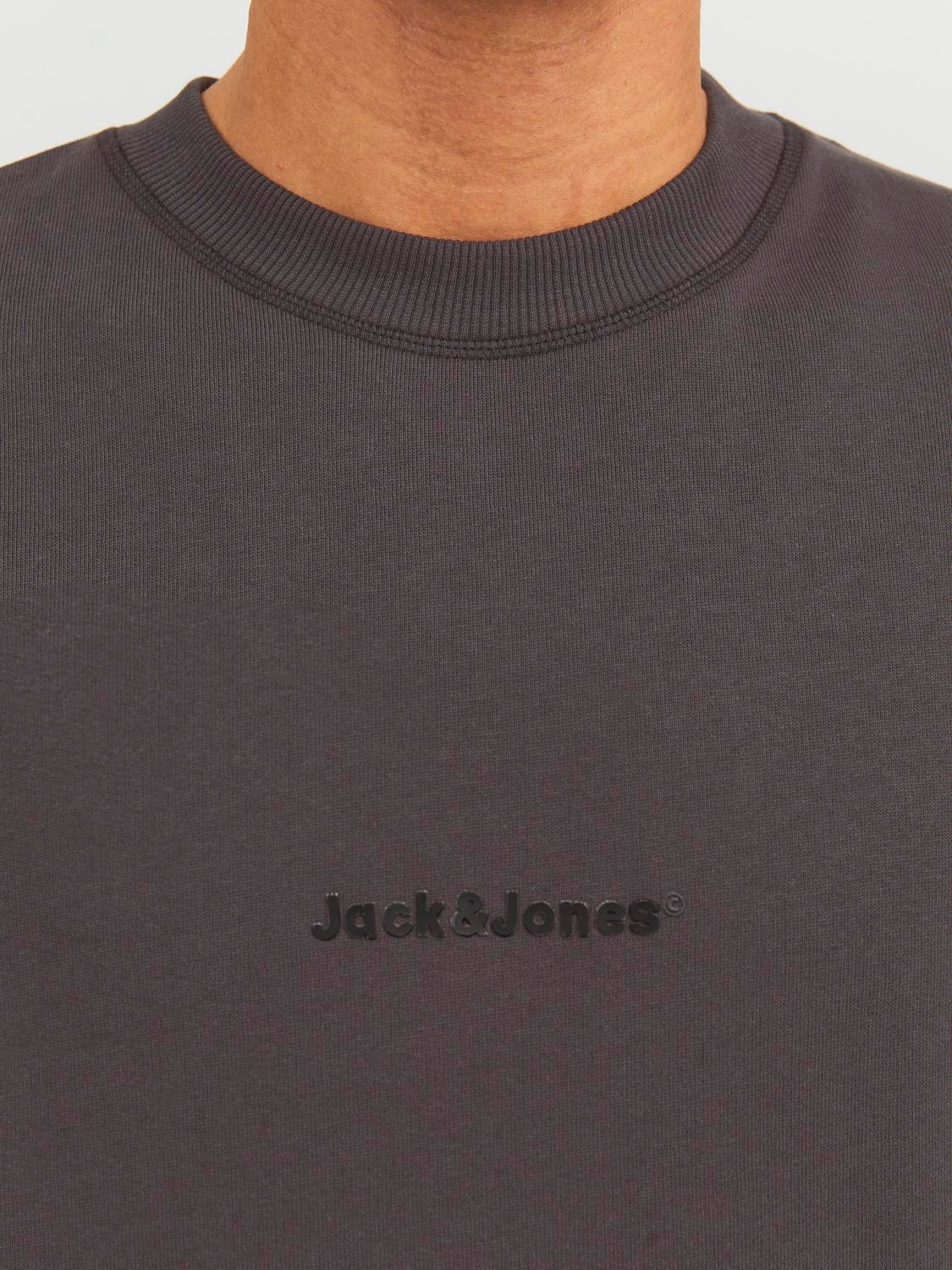 Jack & Jones Felpa Girocollo Con logo -Phantom - 12234185